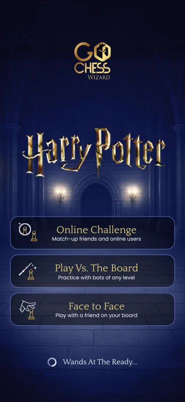 Harry Potter edition app menu